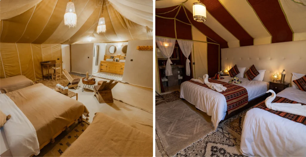 Sleeping in a Desert Camp